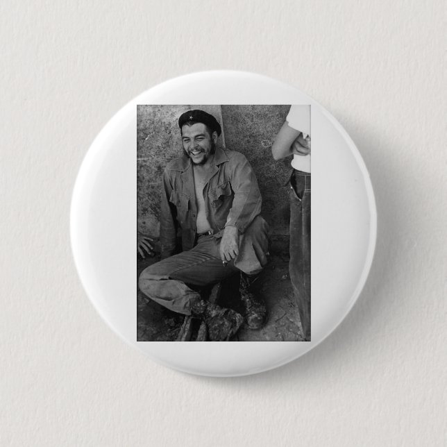 Che laughing 2 inch round button (Front)