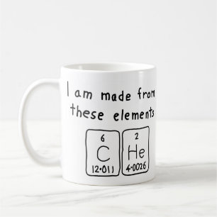 Che periodic table name mug