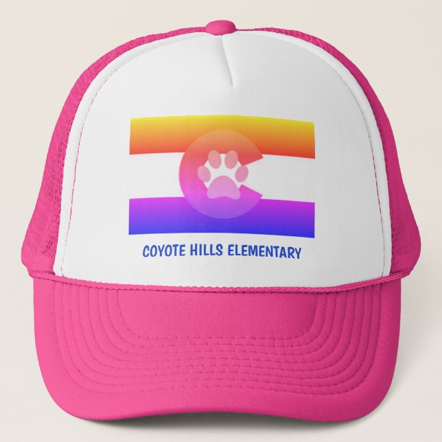 CHE Trucker Hat--Pink Trucker Hat (Front)