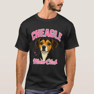 Cheagle Dog Owner mom Funny Club Cute Beagle Chihu T-Shirt