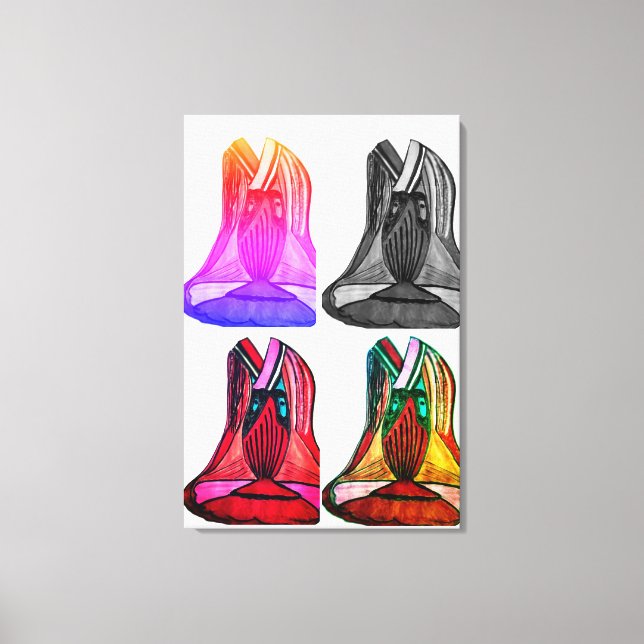 Cheap affordable delux tee canvas print (Front)