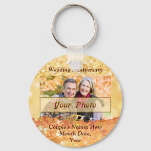 Cheap Anniversary Party Favours Your PHOTO and Keychain