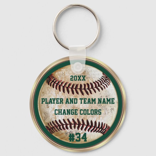 Cheap Baseball Gifts, Cool Keychains Personalized (Front)