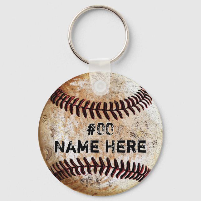 Cheap Baseball Party Favours, Baseball Team Gifts Keychain (Front)