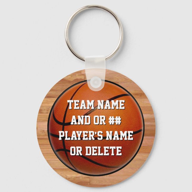Cheap Basketball Gifts for Kids, Personalized Keychain (Front)