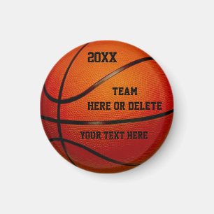 Cheap Basketball Party Favours PERSONALIZED Magnet