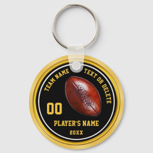 Cheap Black Gold Football Gifts Favours Football Keychain