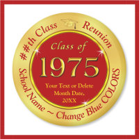Cheap, Class of 1975 Reunion, Magnets. CHANGE RED