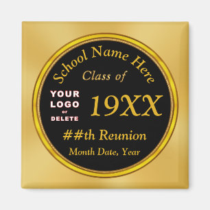 Cheap Class Reunion Gifts, Change Black and Gold Magnet
