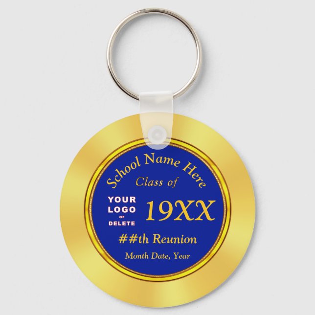 Cheap Class Reunion Souvenirs, Logo, Text, Colors Keychain (Front)