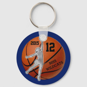 Cheap Customized Basketball Keychains Girls Team
