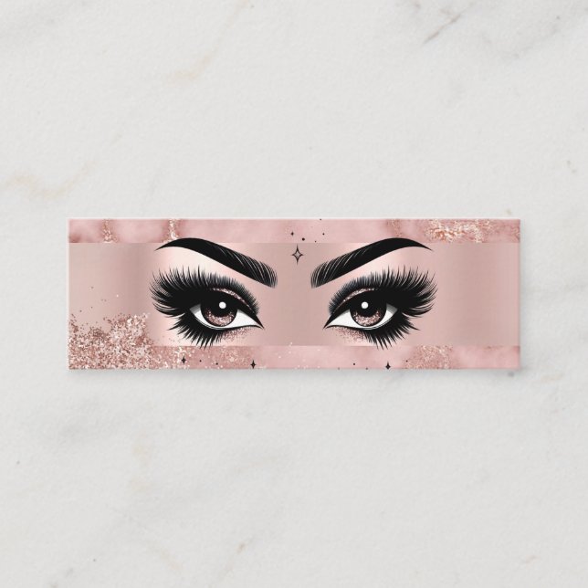 Cheap Eyelash Extensions Mini Business Card (Front)