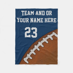 CHEAP Football Fleece Blanket NAME and NUMBER