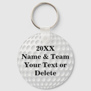 Cheap Golf Party Favours PERSONALIZED Keychain