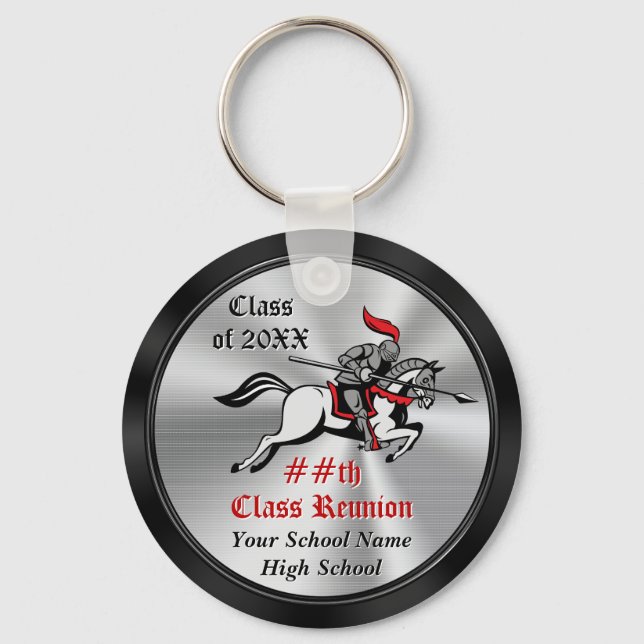Cheap Knights Party Favours Cool Keychains (Front)