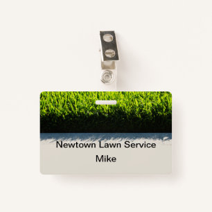 Cheap Lawn Care Service Name Badges