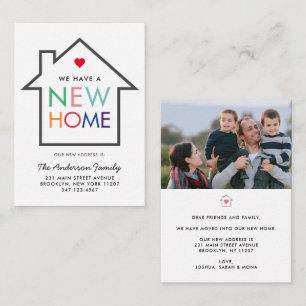 Cheap New Home Change of Address Photo Moving Card