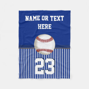 Cheap Personalized Baseball Fleece Throw Blanket