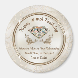 Cheap Personalized, Birthday Favours for Women Magnet