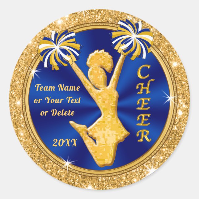 Cheap Personalized Cheerleading Stickers (Front)