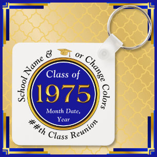 Cheap Personalized, Class of 1975 Reunion, Reunion Keychain