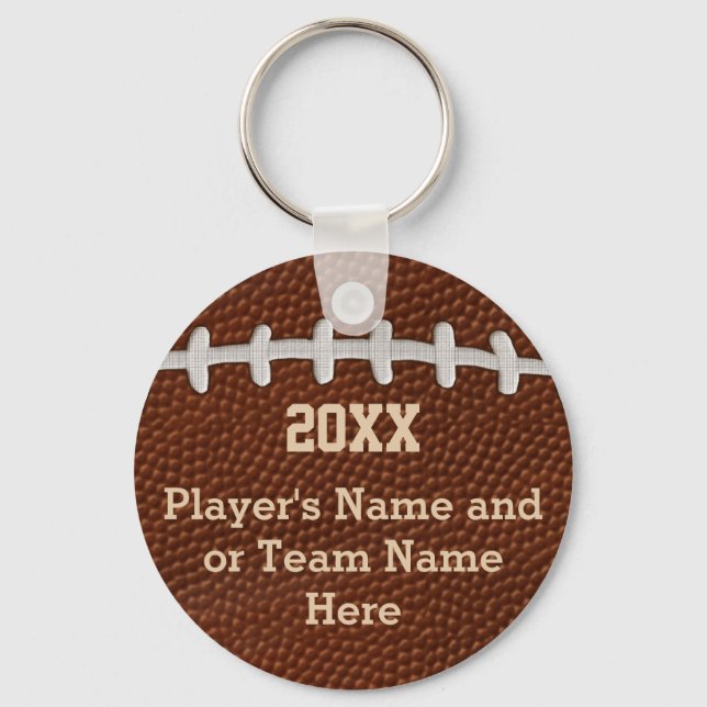 Cheap Personalized Football Gifts for Players Keychain (Front)