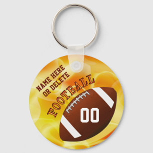 Cheap Personalized Football Keychains YOUR TEXT