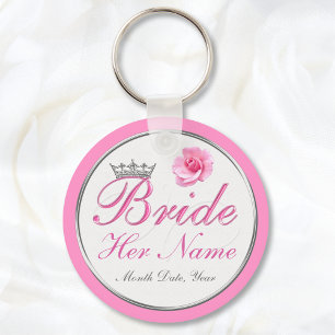 Cheap PERSONALIZED Gift Ideas for Bride to Be Keychain