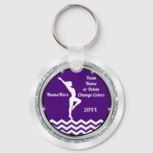Cheap Personalized, Gymnastics Gifts, Gymnastics Keychain (Front)
