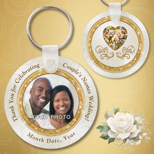 Cheap Personalized Wedding Favors in BULK or One Keychain