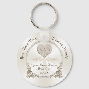 Cheap Personalized Wedding Favours, Bulk Discounts Keychain