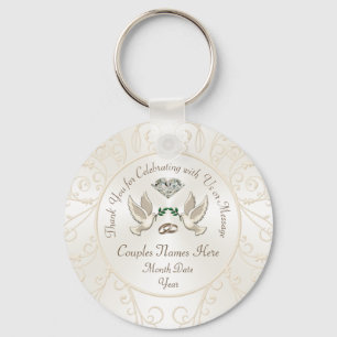 Cheap Personalized Wedding Gifts for Guests, BULK Keychain