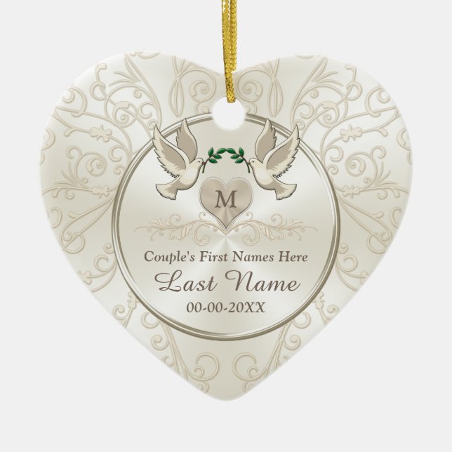 Cheap Personalized Wedding Gifts Wedding Ornaments (Front)