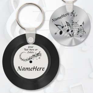Cheap, Record Keychain. Music Themed Party Favors Keychain