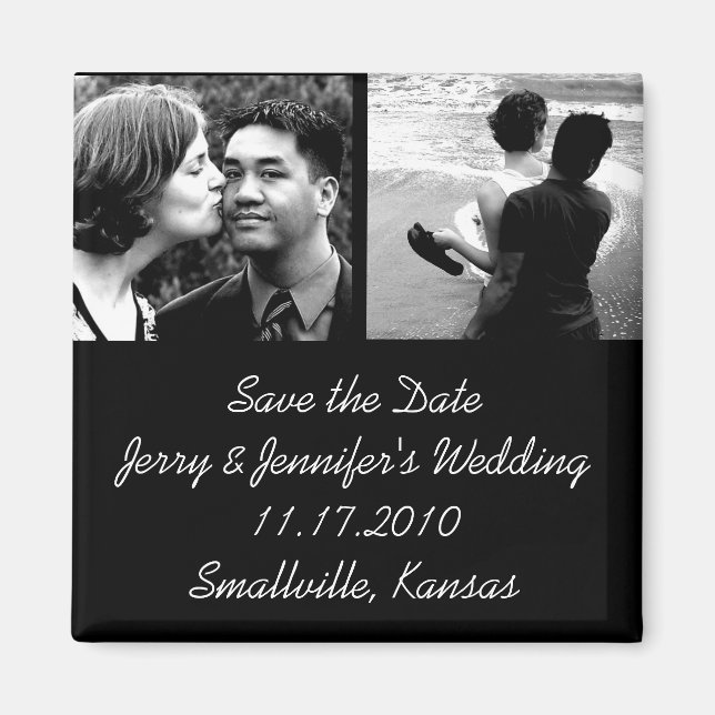 Cheap Save the Date Magnets (Front)