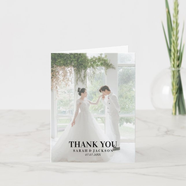 Cheap Simple Script Thank You Card (Front)