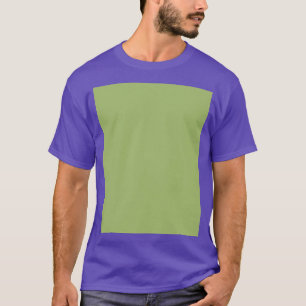 Cheap Solid Pale Iguana Green Colour Graphic  T-Shirt