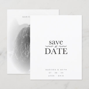 Cheap Sophisticated B&W Minimalist Photo Wedding
