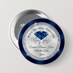 Cheap Spinel Gemstone 22nd Anniversary Favours 3 Inch Round Button