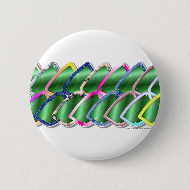 Cheap Sunglasses 2 Inch Round Button (Front)