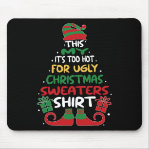 Cheap Ugly Christmas Sweaters Funny Xmas Men Women Mouse Pad