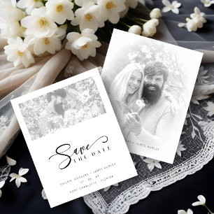Cheap Vellum Effect Elegant Minimalist Black White