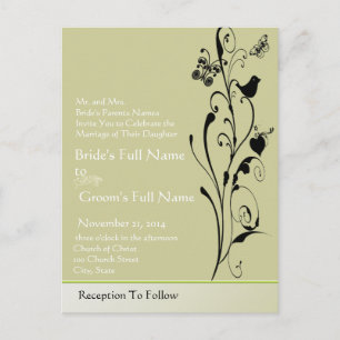 Cheap Wedding Invitation Postcards