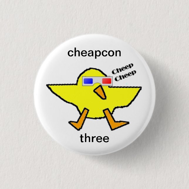 cheapcon 3 1 inch round button (Front)