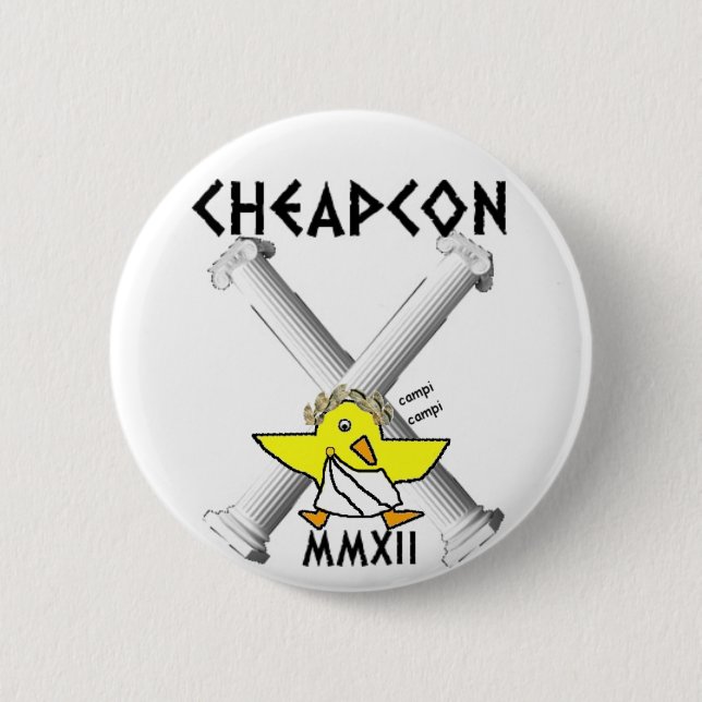cheapcon x 2 inch round button (Front)