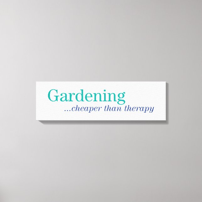 Cheaper Than Therapy Canvas Print (Front)