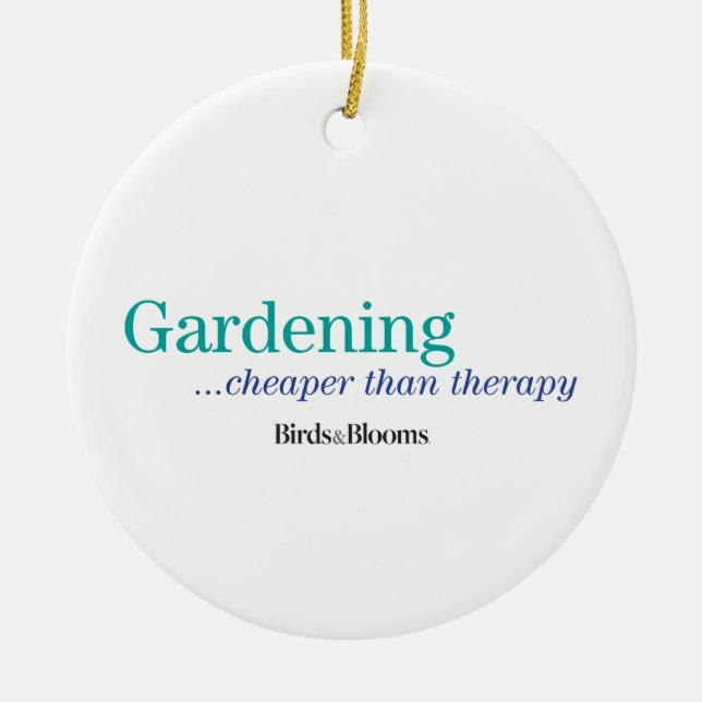 Cheaper Than Therapy Ceramic Ornament (Front)
