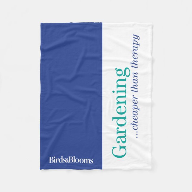 Cheaper Than Therapy Fleece Blanket (Front)