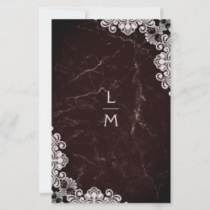 Cheapest Lace effect Classic Initials Wedding