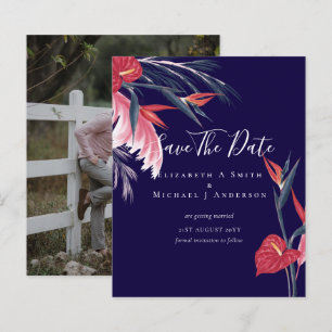 CHEAPEST PHOTO Save Dates Pampas Grass Tropical